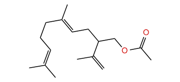 (E)-5,9-Dimethyl-2-prop-1-en-2-yldeca-4,8-dienyl acetate